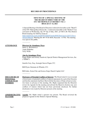 convened on Wednesday, the 14th day of July, 2021, at 9:00 A