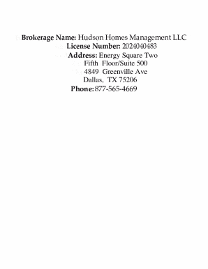 hudson homes management llc - Detail by Entity Name