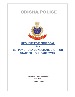 Request for Proposal (RFP) Supply of DNA Consumable ...