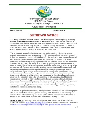 Research Program Manager, GS-0401-15