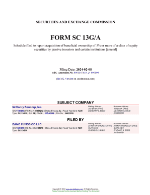 McHenry Bancorp, Inc. Form SC 13G/A Filed 2024-02-08. Accession Number