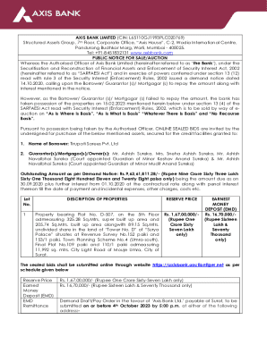 taken possession of the properties on 15