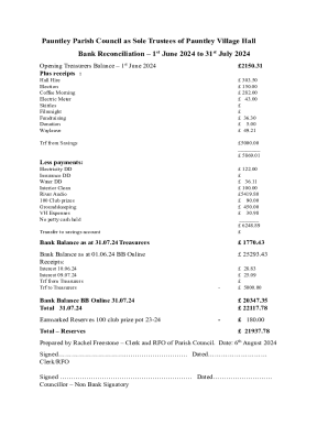 Pauntley Parish Council as Sole Trustees of Pauntley Village Hall