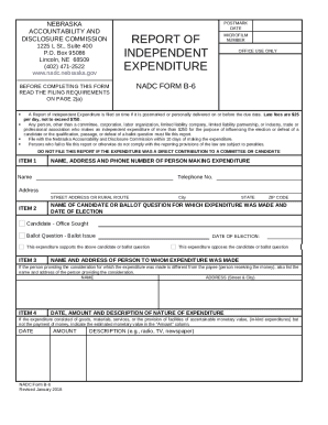 Campaign finance agencies in Nebraska