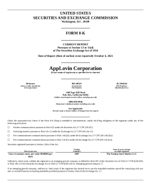 Date of Report (Date of earliest event reported): October6, 2021