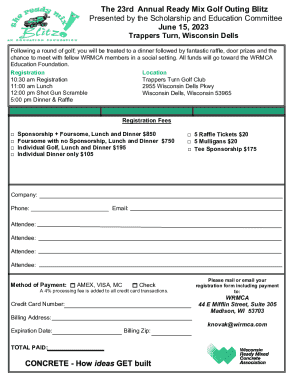 The 23rd Annual Ready Mix Golf Outing Blitz Presented by ...