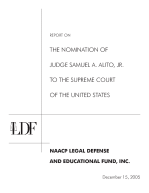 ACLU Report on the Nomination of Judge Samuel A. Alito ...
