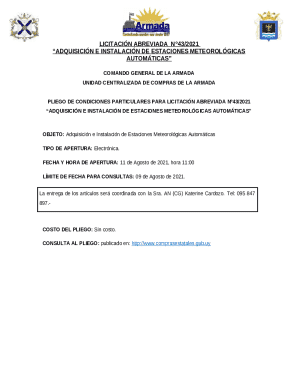 ADQUISICIN E INSTALACIN DE ESTACIONES METEOROLGICAS AUTOMTICAS