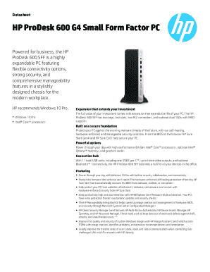 HP ProDesk 600 G4 Small Form Factor PC - ITSmartBuys.com