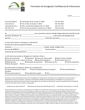 Formulario de Divulgacin Confidencial de Informacin