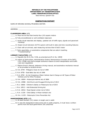 Inspection Report: Republic of The Philippines Department ...