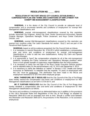 RESO Non Bargaining and Confidential Compensation