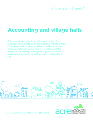 Information SheetsVillage Halls &amp; Community Buildings