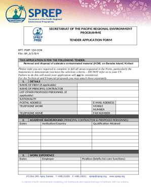 2025/003, Request for Tenders: Development of a ...