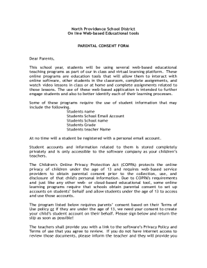 Online Program Parental Consent Form