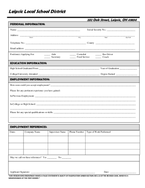 Contact Information - Leipsic Local School District