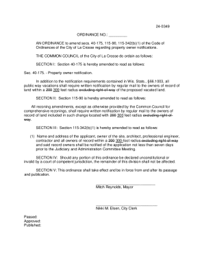 City of La Crosse, Wisconsin - Legislation Details (With Text)