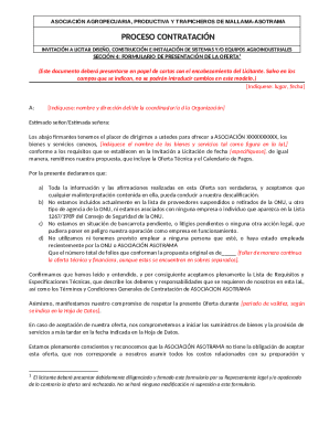 Seccin 4: formulario de presentacin de la