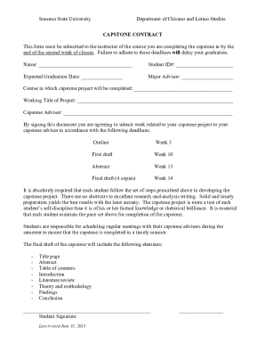 Sonoma State University Department of Chicano and Latino Studies ...