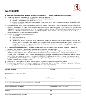 Triton Dragon Boat Team Waiver FormPDF