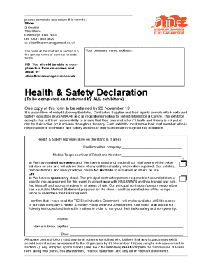 6.0 Stand design, construction and fitting regulations A