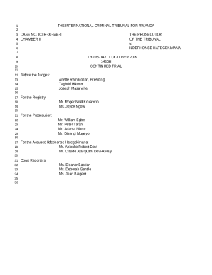 Decision on Ildephonse Hategekimana's Motion to Lift ...