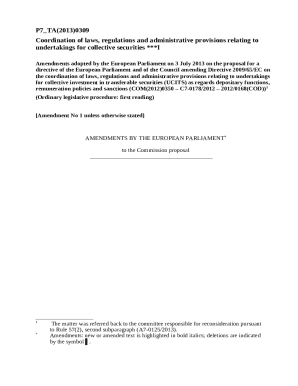 Texts adopted - Coordination of laws, regulations and ...