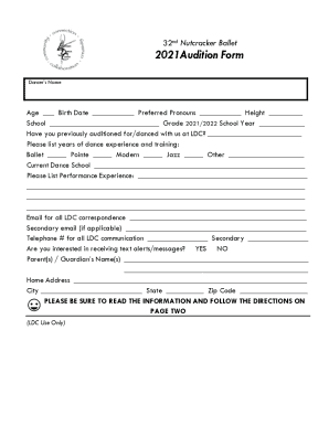 Nutcracker 32nd Annual Audition Form and Commitment Expectations.docx