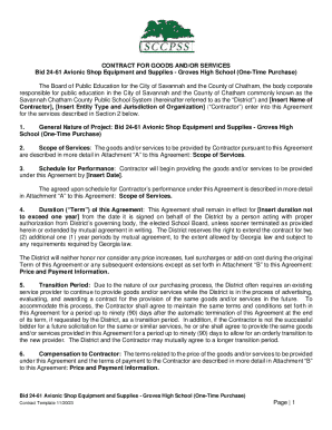 Bid 24-61 Avionic Shop Equipment and Supplies - Groves High School (One-Time Purchase)