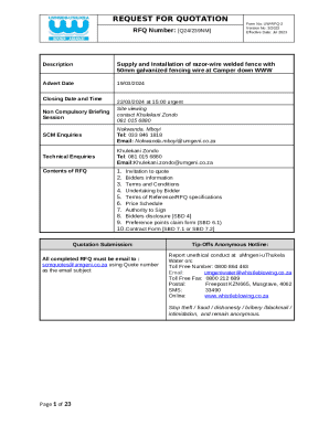 Non Compulsory Briefing Session