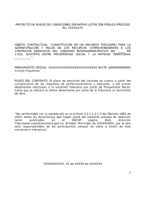 COLCIENCIAS PLIEGO DE CONDICIONES ...
