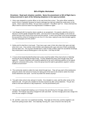 Bill of Rights WorksheetName: Period: Row: Directions