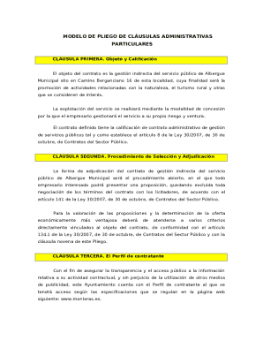 Modelo de pliego de clusulas administrativas - coaburgos.com