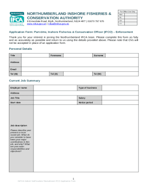 Northumberland Inshore Fisheries and Conservation ...