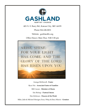 Staff - Gashland Baptist ChurchKansas City, MO