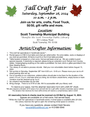 Annual Fall Craft Fair