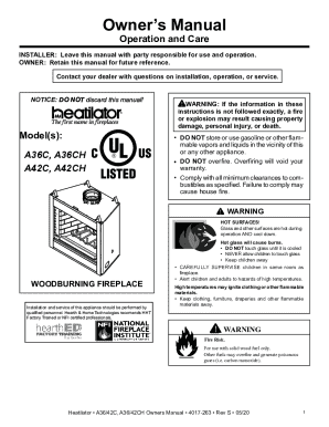 QUADRA-FIRE Outfitter I Pellet Stove User Manual
