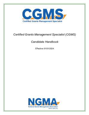 Certified Grants Management Specialist (CGMS)