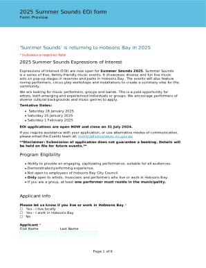 Performers for Summer Sounds 2026