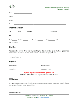 Proposed Location Site Plan Approval RM Release - Big River