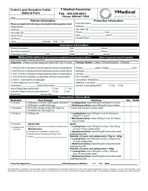 Crohn's and Ulcerative Colitis Enrollment Form