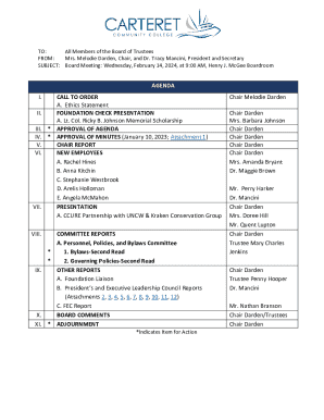 All Members of the Board of Trustees