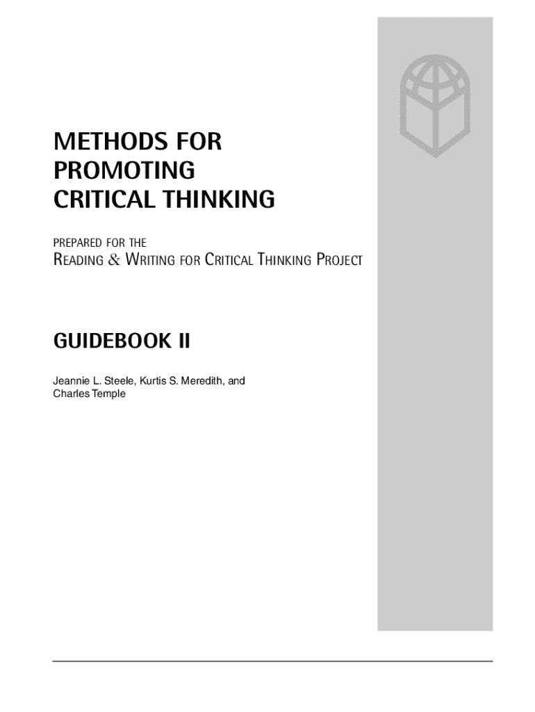Fillable Online Reading, writing, and critical thinking for the 21st ...