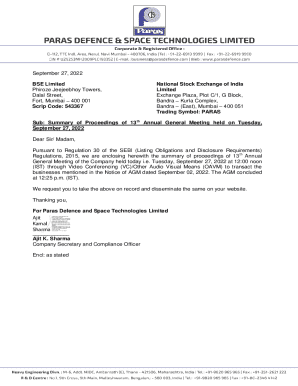 PARAS DEFENCE AND SPACE TECHNOLOGIES LIMITED