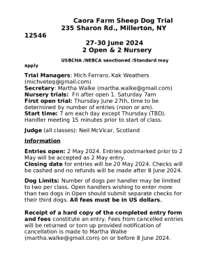 Caora Farm Sheep Dog Trial