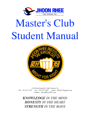 History and Evolution of the Jhoon Rhee Student Creed ...