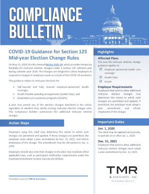 IRS Issues New COVID-19 Guidance for Mid-Year Election ...