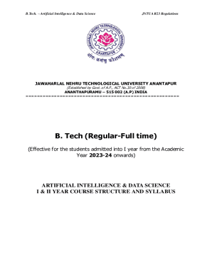 AI &amp; DS - B. Tech (Regular-Full time)