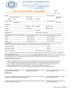 Winter Ski Camp registration form