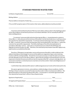 Service Agreement/ Application